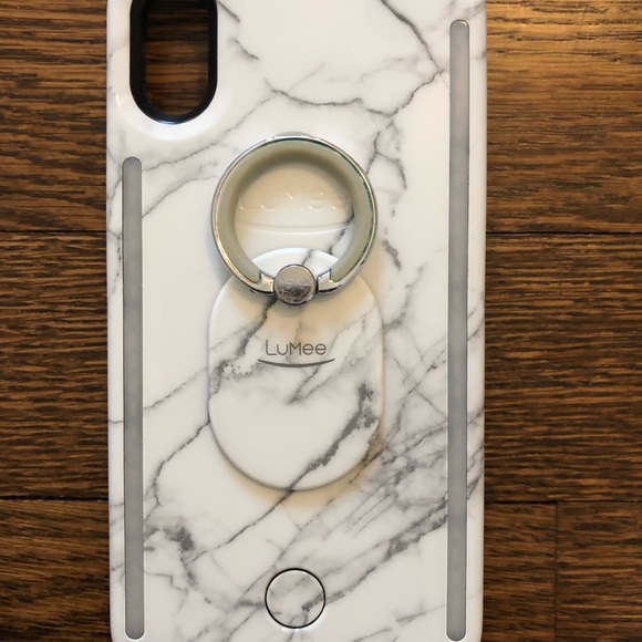 LuMee Duo On The Glow Bundle iPhone X/XS - White Marble - Picture 3 of 5
